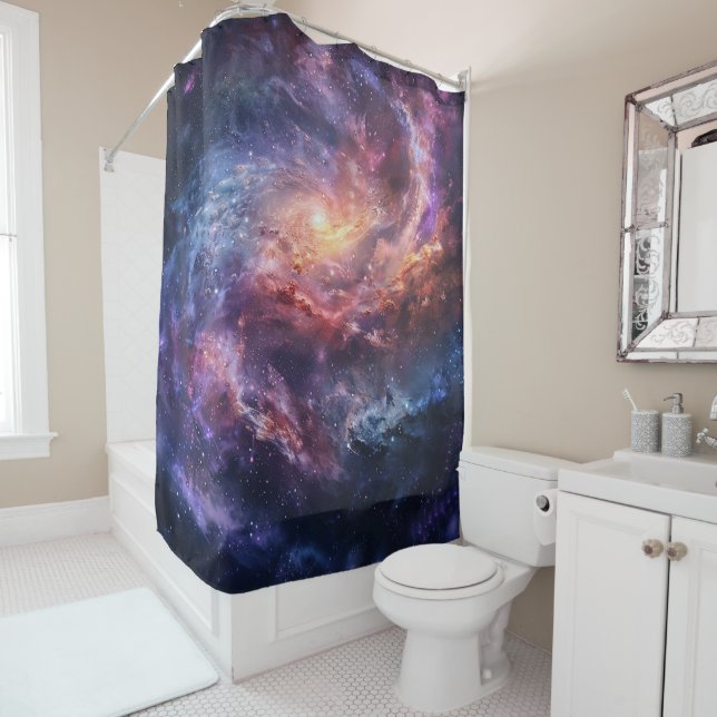 Cosmic Galaxy Shower Curtain (In Situ)