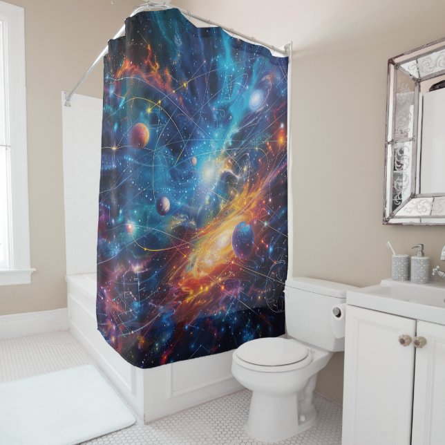Cosmic Galaxy Shower Curtain (In Situ)