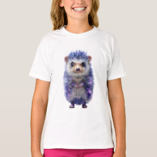 Cosmic Galaxy Space Hedgehog Kids T-Shirt