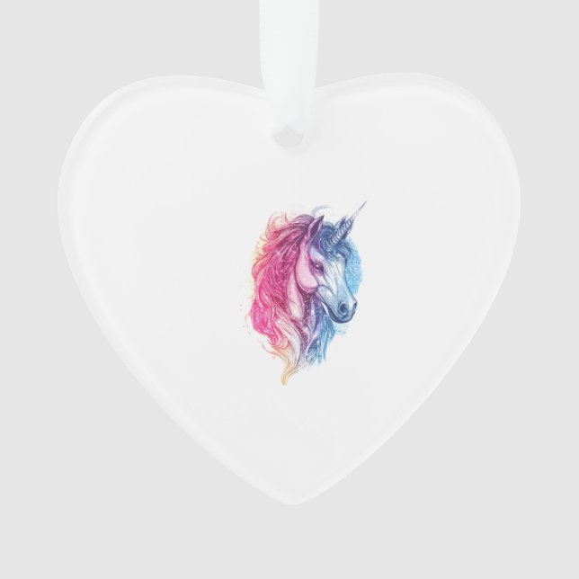Cosmic Galaxy Unicorn (1) Ornament (Front)