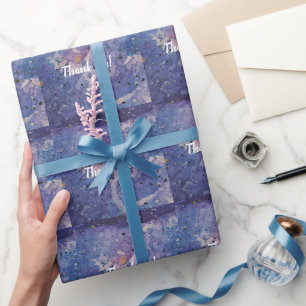 ​Cosmic Galaxy Watercolor Abstract Thank You Wrapping Paper