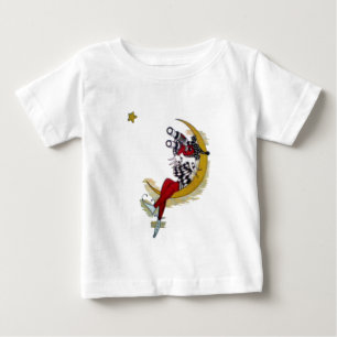 Cosmic Gaze: Elf on the Moon Adventure Baby T-Shirt