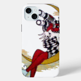 Cosmic Gaze: Elf on the Moon Adventure iPhone 15 Mini Case