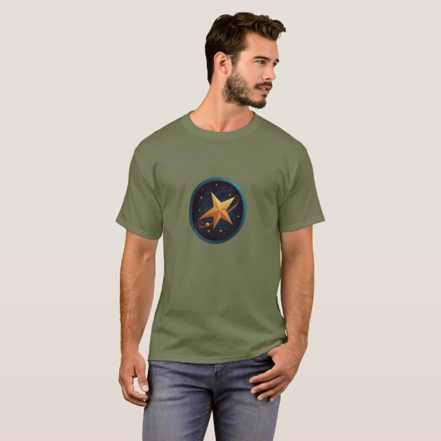 Cosmic Genesis: Gravity and Stardust T-Shirt (Front Full)