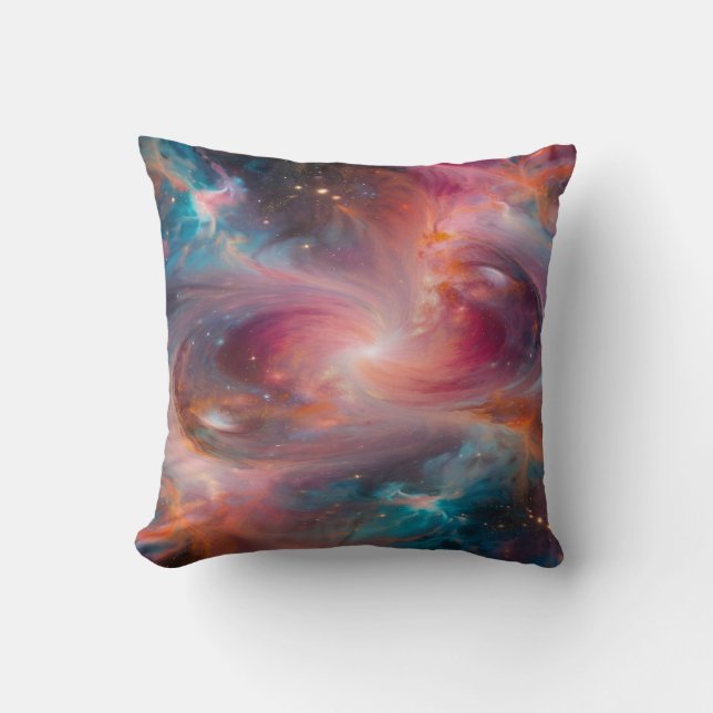 Cosmic Geometric Composition Cushion (Front)
