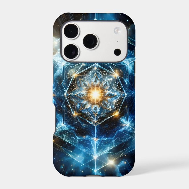 Cosmic Geometry Mandala Star Universe Abstract (Back)