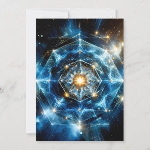 Cosmic Geometry Mandala Star Universe Abstract Announcement