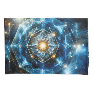 Cosmic Geometry Mandala Star Universe Abstract Pillowcase