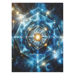 Cosmic Geometry Mandala Star Universe Abstract Tablecloth