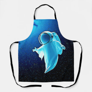 Cosmic Ghost in Space Design Apron