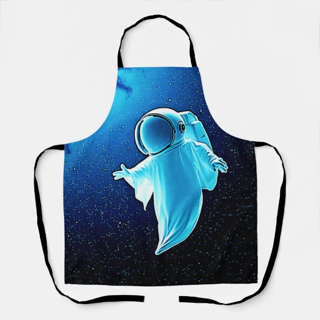 Cosmic Ghost in Space Design Apron (Front)
