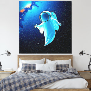 Cosmic Ghost in Space Design Canvas Print
