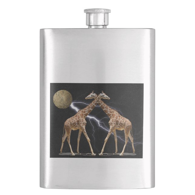 COSMIC GIRAFFES HIP FLASK (Front)