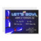 Cosmic Glow Bowling Party Invitations