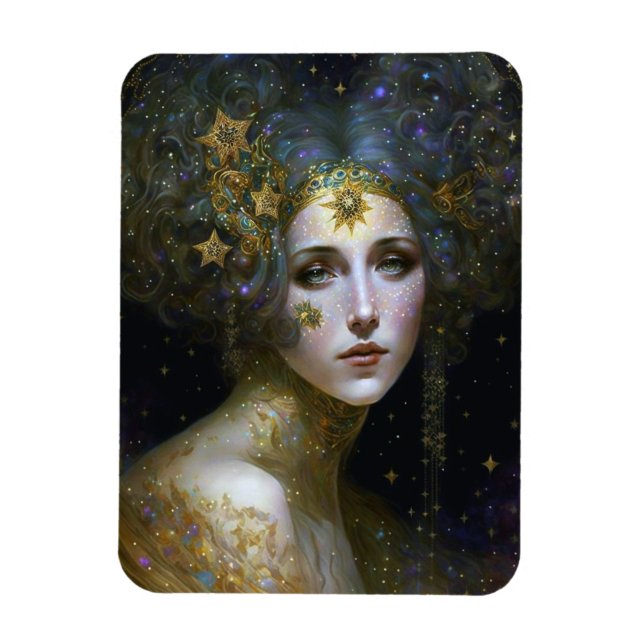 Cosmic Goddess Fantasy Art Magnet (Vertical)