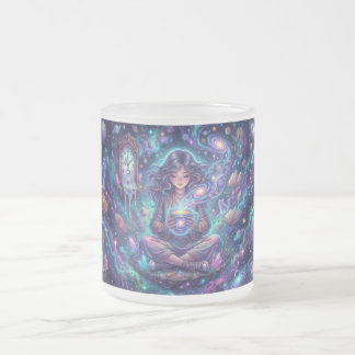 Cosmic Goddess Mug – Mystical Galaxy Woman Meditat