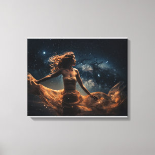 Cosmic Godess canvas print