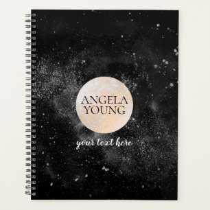 Cosmic Gold Moon Astrology Appointment Book Planner