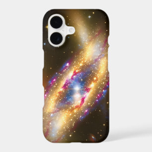 Cosmic Gold Pink Blue exploding stars galactic