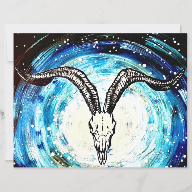 cosmic goth skull art (Front)
