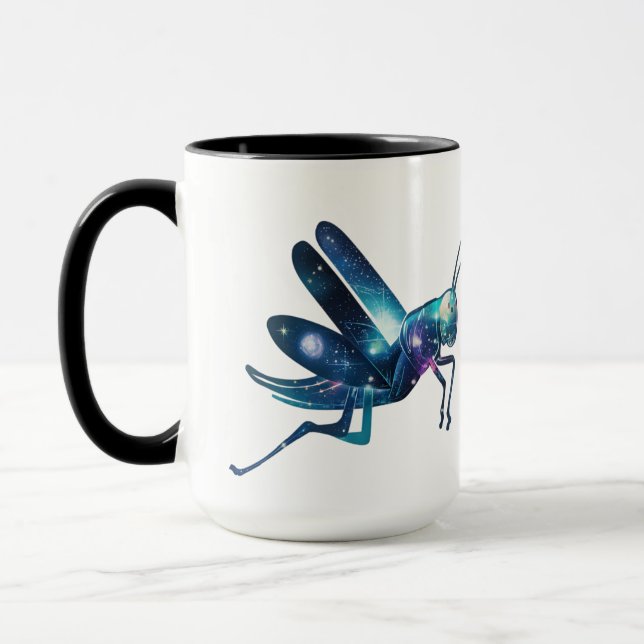 Cosmic Grasshopper Adventur Mug (Left)