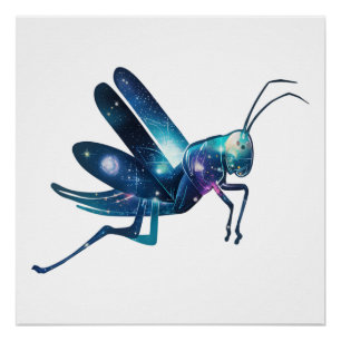 Cosmic Grasshopper Adventur Poster