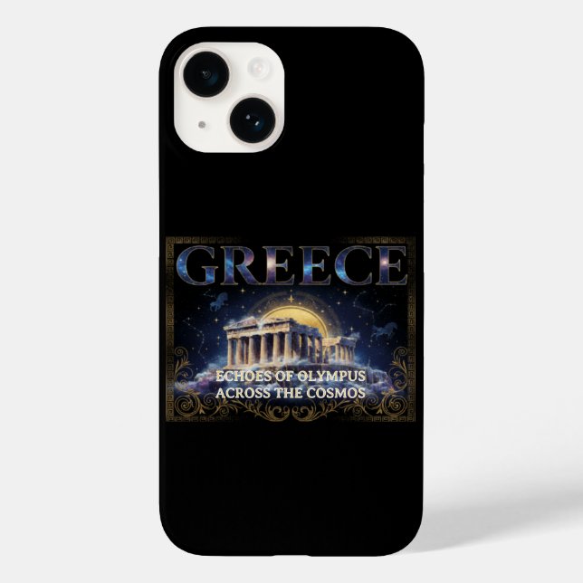 Cosmic Greece Ancient Temple Celestial Art Case-Mate iPhone Case (Back)