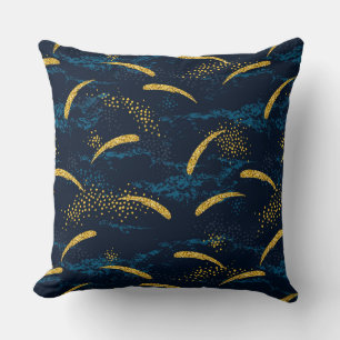 Cosmic Green And Gold  Cushion