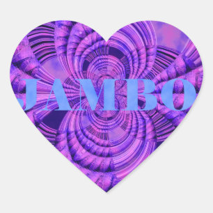 Cosmic Hakuna Art Print Heart Sticker