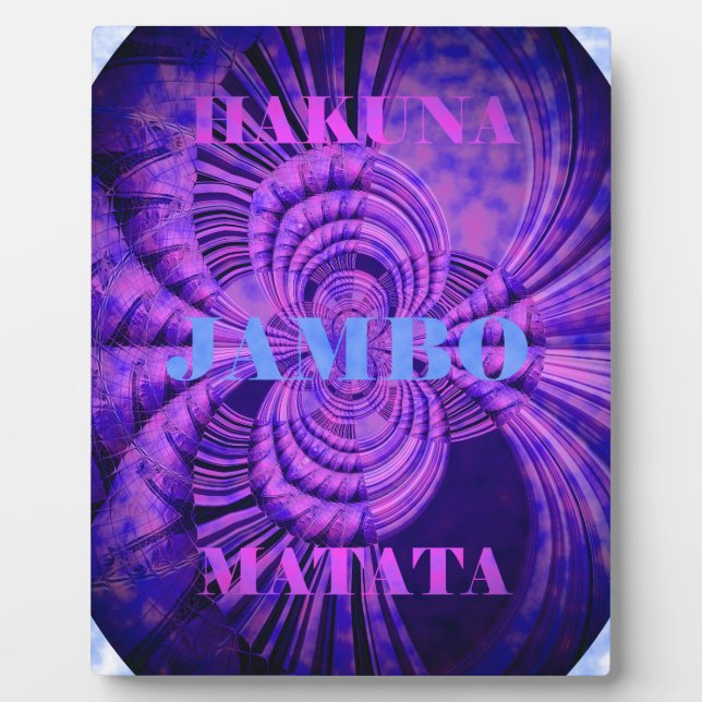 Cosmic Hakuna Art Print Plaque (Front)