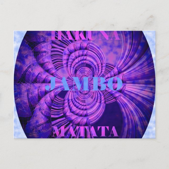 Cosmic Hakuna Art Print Postcard (Front)
