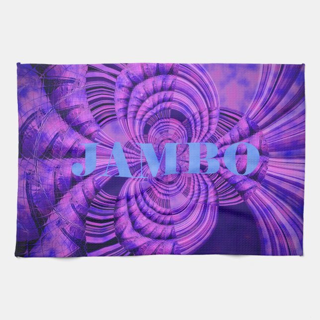 Cosmic Hakuna Art Print Tea Towel (Horizontal)