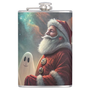 Cosmic Halloween Encounter Hip Flask