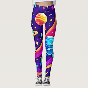 Cosmic Harmony Art Leggings