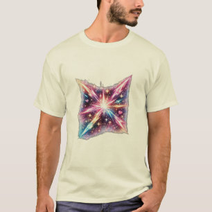Cosmic Heartburst Galaxy Starburst Space Aesthetic T-Shirt