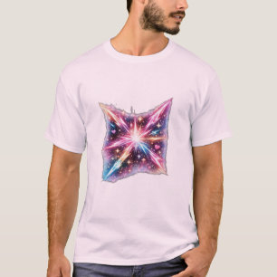 Cosmic Heartburst Galaxy Starburst Space Aesthetic T-Shirt