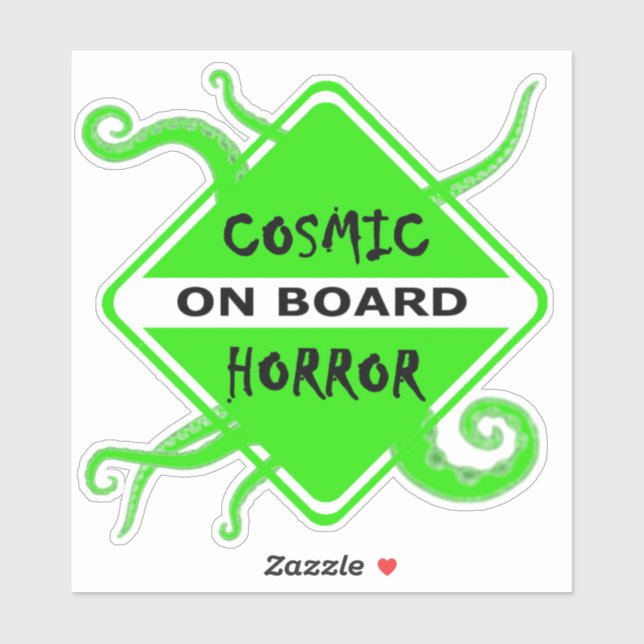 Cosmic Horror on Board Medium Window Decal (Sheet)