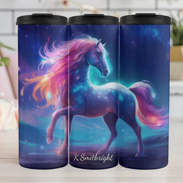 Cosmic Horse Galaxy Mane Stars Thermal Tumbler (Creator Uploaded)