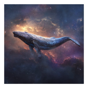 Cosmic Humpback Whale Photo Print