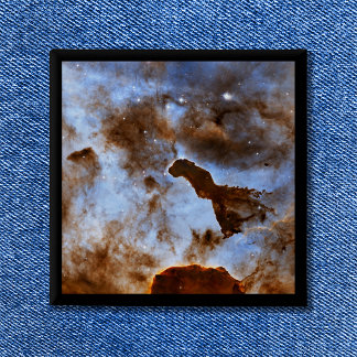 Cosmic Ice Celestial Space Photo 15 Cm Square Badge