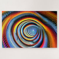 Cosmic Indigo Hypnotic Invite Rainbow Fun Swirling