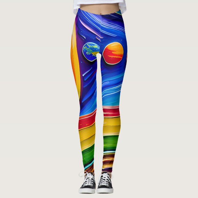 Cosmic-Inspired Leggings (Front)