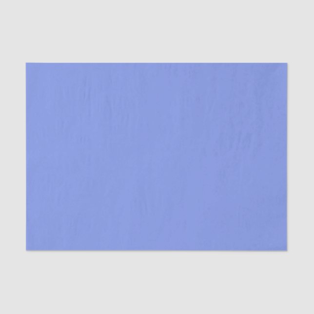 Cosmic Iris solid colour pastel blue violet Tissue Paper (Front)