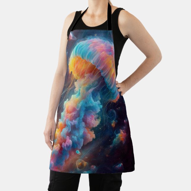 Cosmic Jellyfish Artwork Apron (Insitu)