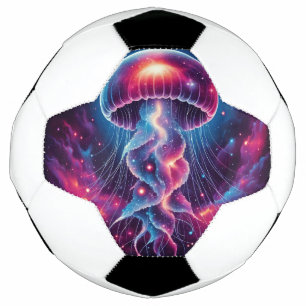 Cosmic Jellyfish Artwork Galaxy Football