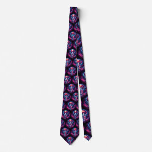 Cosmic Jellyfish Artwork Galaxy Tie