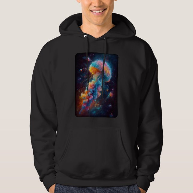 Cosmic Jellyfish Artwork Hoodie (Front)