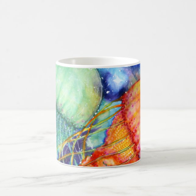 Cosmic Jellyfish Coffee Mug (Center)