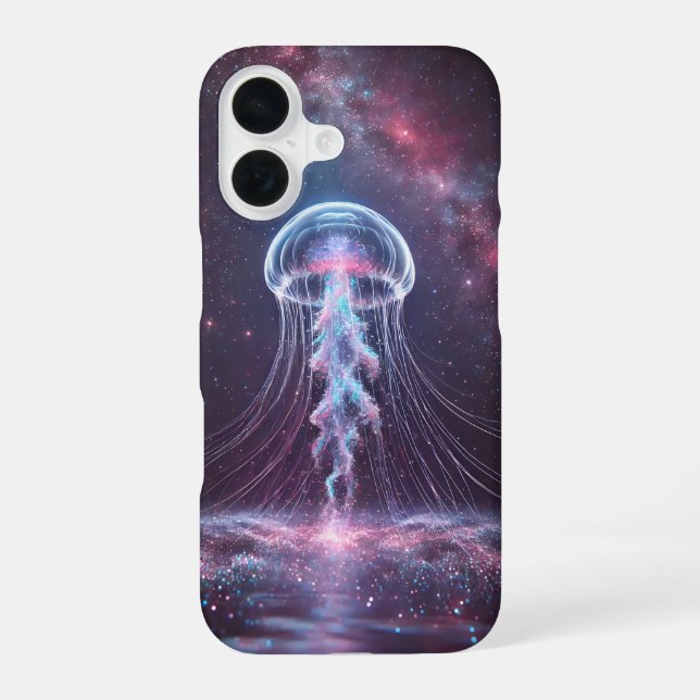 Cosmic Jellyfish iphone 16 Case (Back)