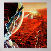 Cosmic Journey: Vintage NASA Mars Expedition